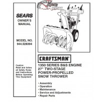 944.528394 Snowblower Craftsman Parts Manual