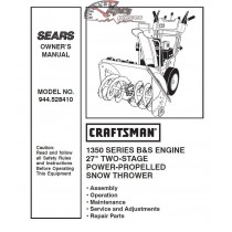 944.528410 Snowblower Craftsman Parts Manual