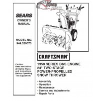944.529070 Snowblower Craftsman Parts Manual