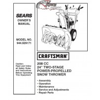 944.529171 Manuel de pièces souffleuse Craftsman