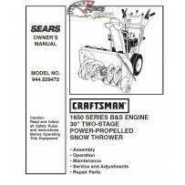 944.529472 Manuel de pièces souffleuse Craftsman