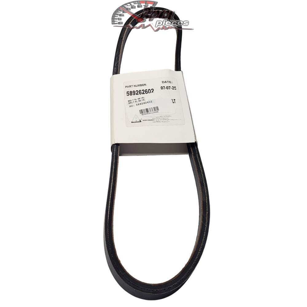 589262602 Auger Drive Belt Husqvarna