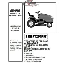 944.601941 Manuel de pièces tracteur Craftsman