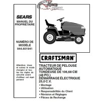 944.601941 Manuel de pièces tracteur Craftsman