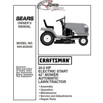944.603030 Manuel de pièces tracteur Craftsman