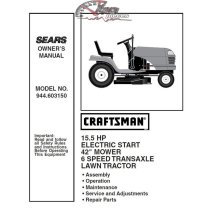944.603150 Manuel de pièces tracteur Craftsman