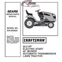944.603620 Manuel de pièces tracteur Craftsman