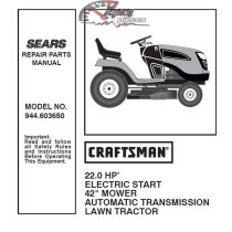 944.603650 Craftsman Parts Manual
