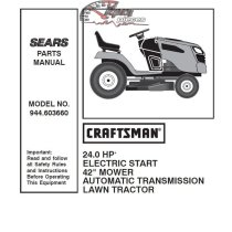 944.603660 Craftsman Parts Manual