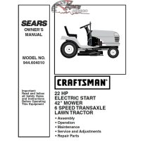 944.604010 Craftsman Parts Manual