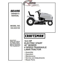 944.604100 Manuel de pièces tracteur Craftsman