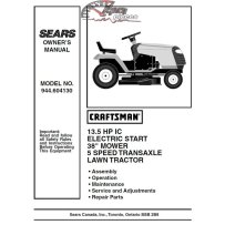 944.604130 Manuel de pièces tracteur Craftsman