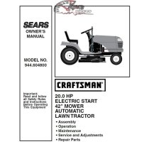 944.604800 Manuel de pièces tracteur Craftsman
