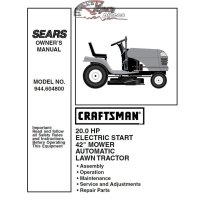 944.604800 Craftsman Parts Manual