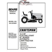 944.604860 Craftsman Parts Manual