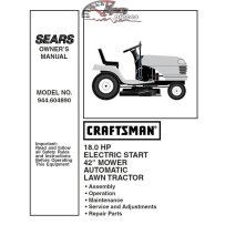 944.604890 Manuel de pièces tracteur Craftsman