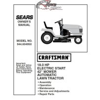 944.604950 Manuel de pièces tracteur Craftsman