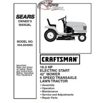 944.604960 Craftsman Parts Manual