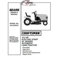 944.604970 Manuel de pièces tracteur Craftsman
