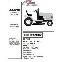 944.604990 Manuel de pièces tracteur Craftsman