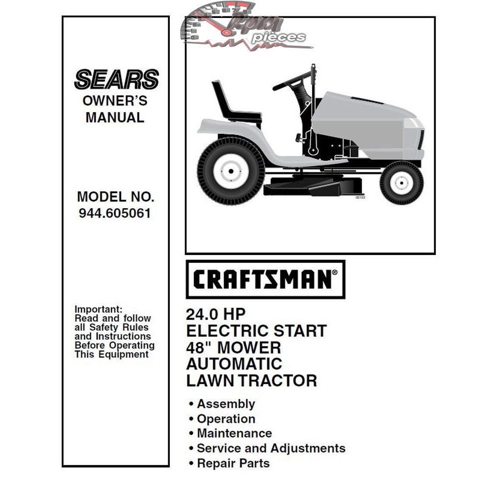 944.605061 Craftsman Parts Manual