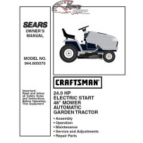944.605070 Manuel de pièces tracteur Craftsman