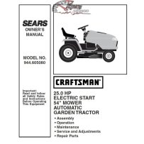 944.605080 Manuel de pièces tracteur Craftsman