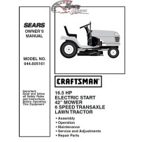 944.605161 Manuel de pièces tracteur Craftsman