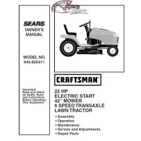944.605411 Manuel de pièces tracteur Craftsman