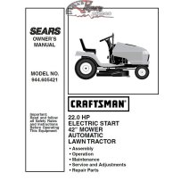944.605421 Manuel de pièces tracteur Craftsman