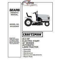 944.605800 Manuel de pièces tracteur Craftsman