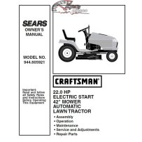 944.605921 Manuel de pièces tracteur Craftsman