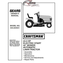 944.605931 Craftsman Parts Manual
