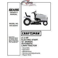 944.605941 Manuel de pièces tracteur Craftsman