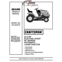 944.606070 Manuel de pièces tracteur Craftsman