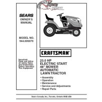 944.606070 Manuel de pièces tracteur Craftsman