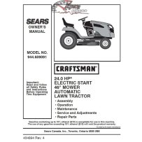 944.609091 Manuel de pièces tracteur Craftsman