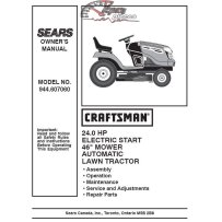 944.607060 Craftsman Parts Manual