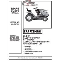 944.607090 Craftsman Parts Manual