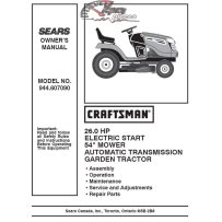 944.607090 Manuel de pièces tracteur Craftsman