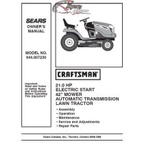 944.607230 Craftsman Parts Manual