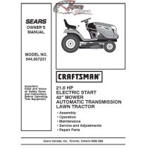 944.607231 Craftsman Parts Manual