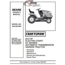 944.607260 Craftsman Parts Manual
