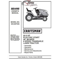 944.607340 Craftsman Parts Manual
