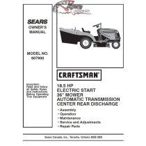 944.607900 Manuel de pièces tracteur Craftsman