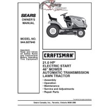 944.607940 Craftsman Parts Manual