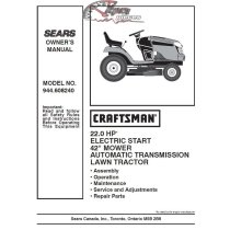 944.608240 Craftsman Parts Manual