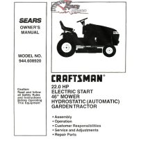944.608920 Manuel de pièces tracteur Craftsman
