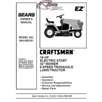 944.609191 Manuel de pièces tracteur Craftsman