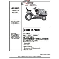 944.609220 Manuel de pièces tracteur Craftsman